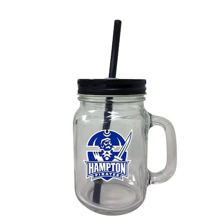 R & R Imports TBM-C-HAMP19 16 Oz Hampton University Mason Jar Tumbler